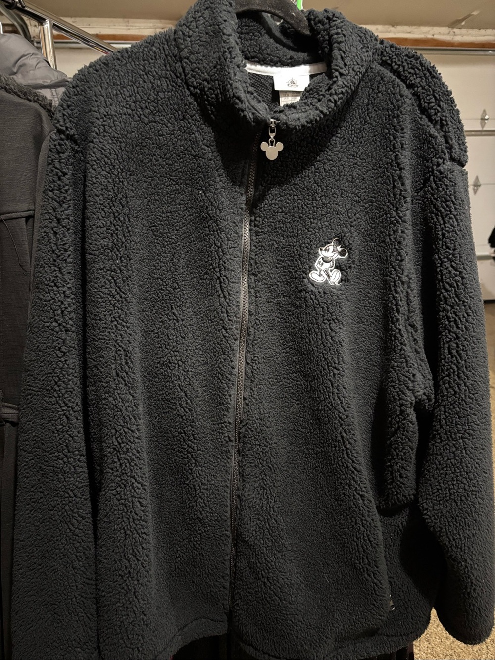 Disney Black Plush Sherpa Jacket